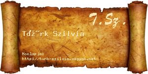 Türk Szilvia névjegykártya