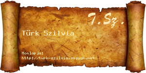 Türk Szilvia névjegykártya